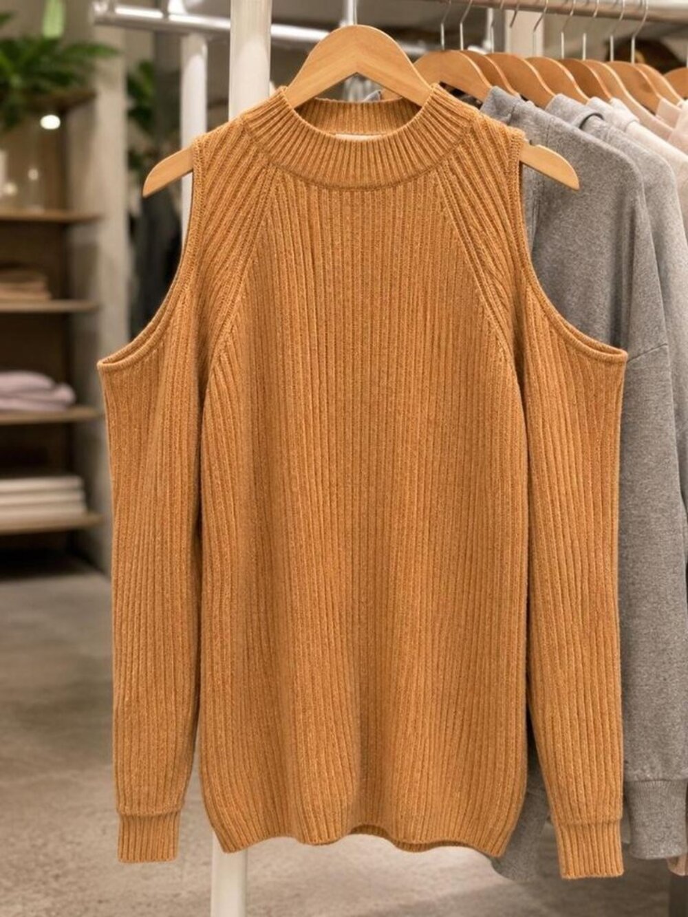 H&M Women's Orange and Yellow Jumper